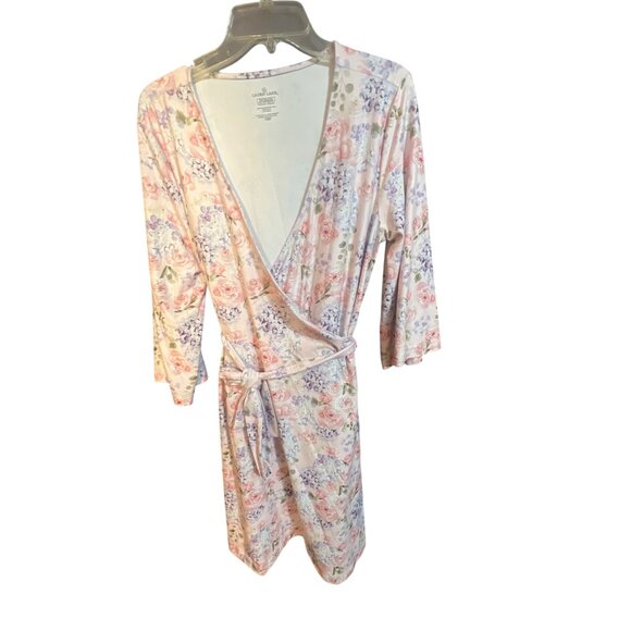 Caden Lane Henlee’s Hydrangea Women's Robe - Picture 1 of 4
